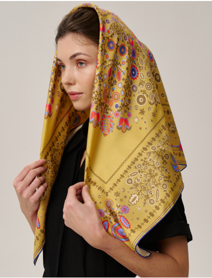 Картинка Шовкова хустина «Слобожанщина. Золоті жнива» 